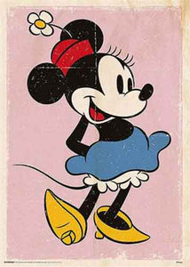 Minnie Mouse - Retro 30 x 40cm Art Print