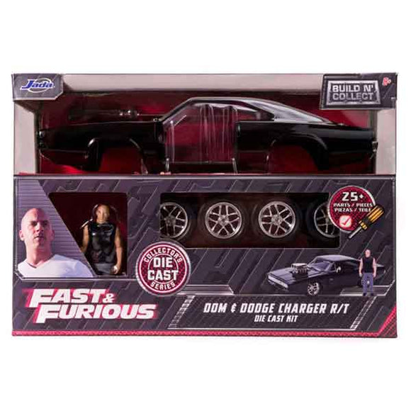 Fast and Furious - Dom's Dodge Charger with Dom 1:24 Scale Die-Cast Model Kit