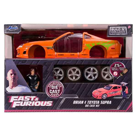 Fast and Furious - Brian's Toyota Supra with Brian 1:24 Scale Die-Cast Model Kit