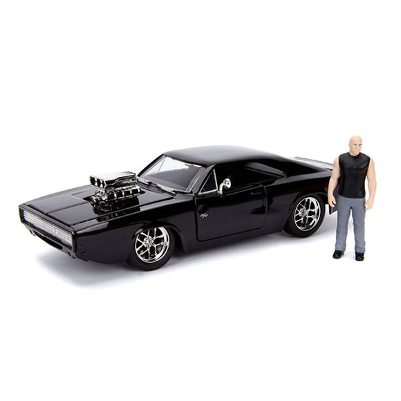 Fast and Furious - 1970 Dodge Charger 1:24 with Dom Hollywood Ride Die-Cast Vehicle