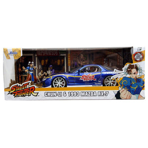 Street Fighter - Mazda RX-7 (1993) with Chun-Li 1:24 Scale Die-Cast Vehicle