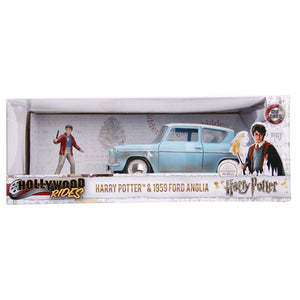 Harry Potter - 1959 Ford Anglia 1:24 Scale Hollywood Ride Die-Cast Vehicle