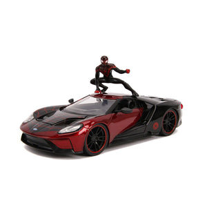 Marvel Comics - Miles Morales 2017 Ford GT 1:24 Scale Hollywood Ride Die-Cast Vehicle