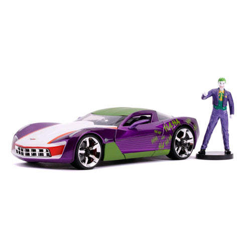 DC Comics - Joker 2009 Corvette 1:24 Scale Hollywood Ride Die-Cast Vehicle