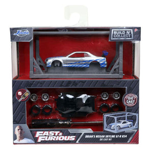 Fast and Furious - Brian's Nissan GT-R 1:55 Scale Diecast Model Kit