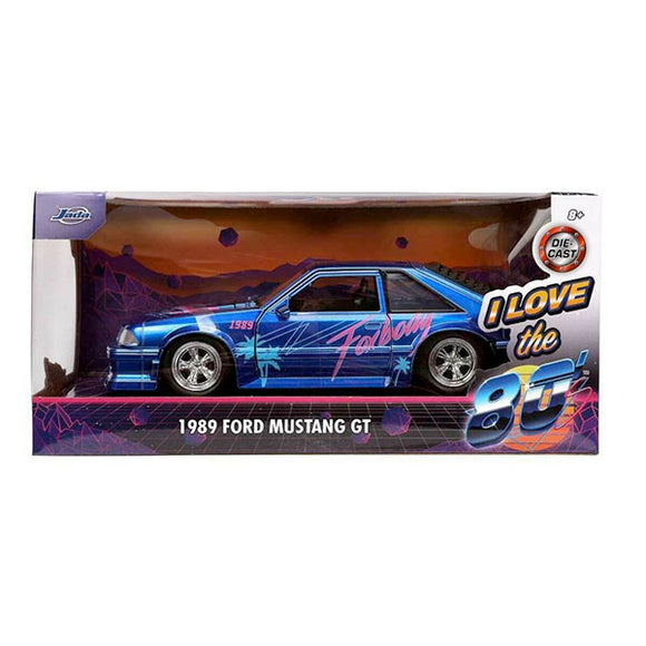 I Love The - 80's 1989 Ford Mustang GT 1:24 Scale Die-Cast Vehicle