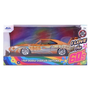 I Love The - 60's 1969 Dodge Charger Daytona 1:24 Scale Die-Cast Vehicle