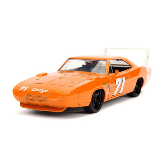 Big Time Muscle - Dodge Charger Daytona 1969 Orange 1:24 Scale Die-Cast Vehicle