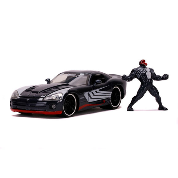 Spider-Man (Comics) - '08 Dodge Viper SRT 10 with Venom 1:24 Scale Hollywood Ride Die-Cast Vehicle