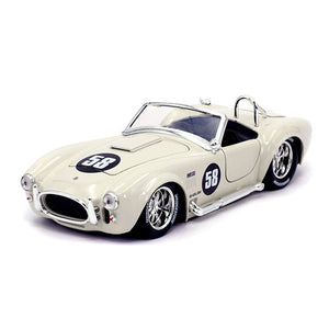 Big Time Muscle - Shelby Cobra 427 S/C 1965 White 1:24 Scale Die-Cast Vehicle