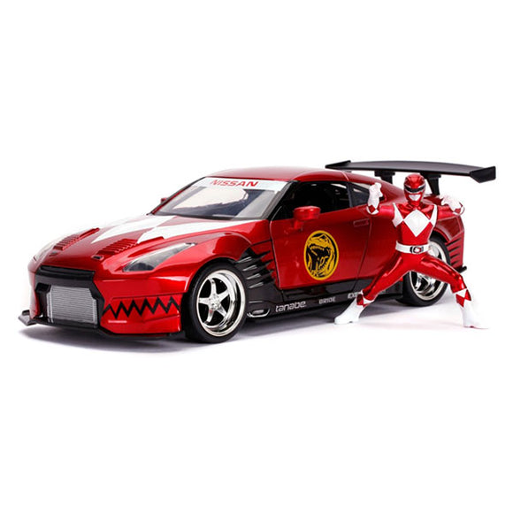 Power Rangers - '09 Nissan GT-R Red 1:24 Scale Hollywood Ride Die-Cast Vehicle