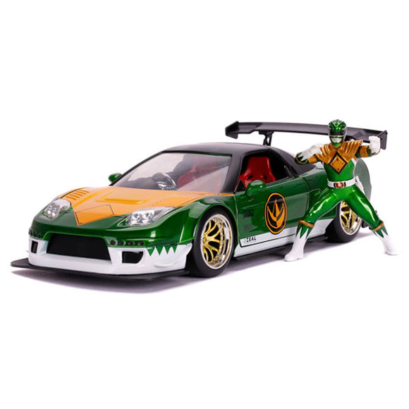 Power Rangers - '02 Honda NSX Green 1:24 Scale Hollywood Ride Die-Cast Vehicle