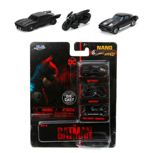 The Batman (2022) - Nano Hollywood Ride Die-Cast Vehicles - Set of 3