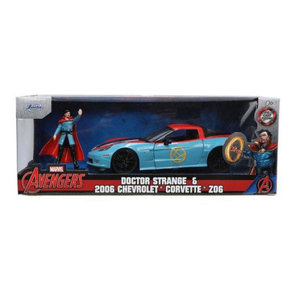 Avengers (Comics) - 2006 Chevrolet Corvette Z06 with Doctor Strange Figure 1:24 Scale Die-Cast Vehicle