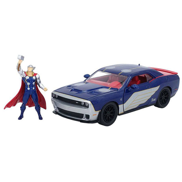 Marvel - 2015 Dodge SRT8 Hellcat HR with Thor 1:24 Scale Die-Cast Vehicle