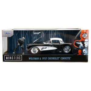 Universal Monsters - Wolfman with Vehicle 1:24 Scale Die-Cast Vehicle