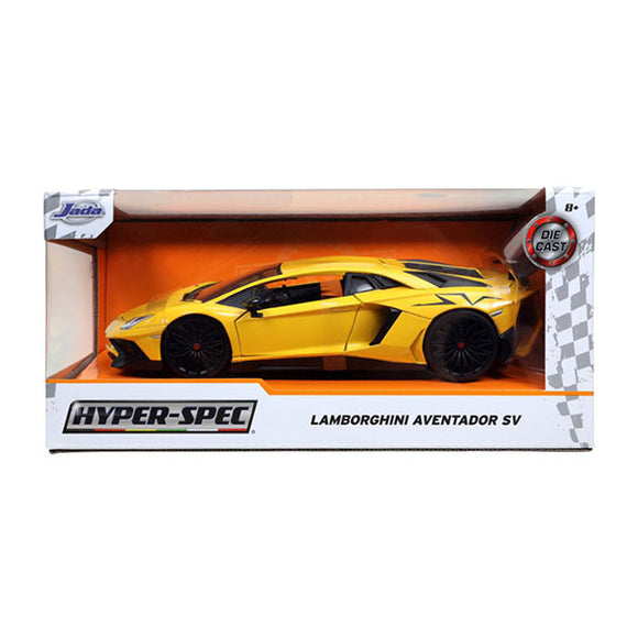 Hyperspec - 2017 Lamborghini Aventador Yellow 1:24 Scale Die-Cast Vehicle