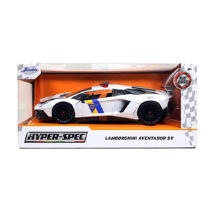 Hyperspec - 2017 Lamborghini Aventador White 1:24 Scale Die-Cast Vehicle