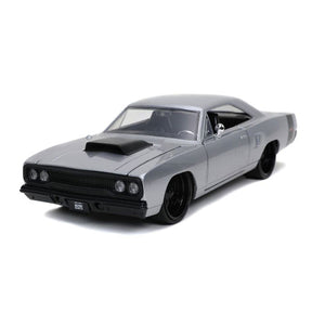 Big Time Muscle - Plymouth RoadRunner 1970 Silver 1:24 Scale Die-Cast Vehicle