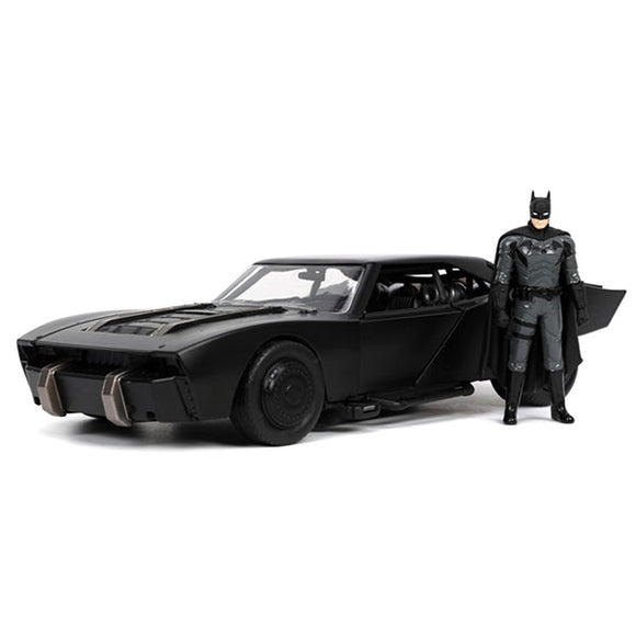 The Batman - Batmobile with Batman 1:24 Scale Hollywood Ride Die-Cast Vehicle