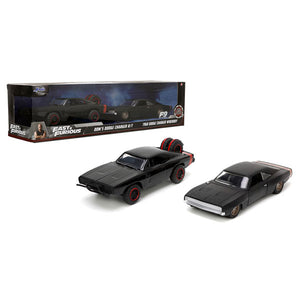 Fast & Furious - Dom's F9 Charger & F7 Charger 1:32 Scale Die-Cast Vehicles - Set of 2