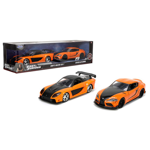 Fast & Furious - Han's Mazda RX-7 & Toyota GR S 1:32 Scale Die-Cast Vehicles - Set of 2