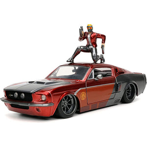 Guardians of the Galaxy (comics) - 1967 Ford Mustang with Star-Lord Figure 1:24 Scale Die-Cast Vehicle