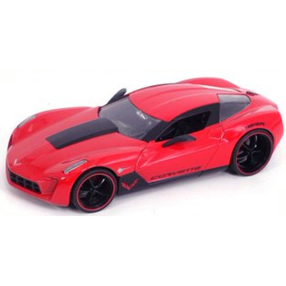 Big Time Muscle - Chevy Corvette Sray 2009 Red 1:24 Scale Die-Cast Vehicle