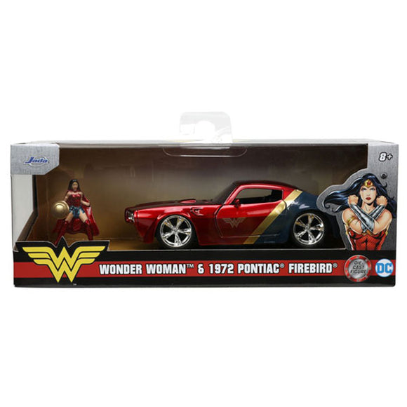 DC Comics - 1972 Pontiac Firebird with Wonder Woman 1:32 Scale Die-Cast Vehicle