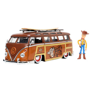 Toy Story - 1962 Volkswagen Bus 1:24 Scale with Woody Figure Die-Cast Vehicle