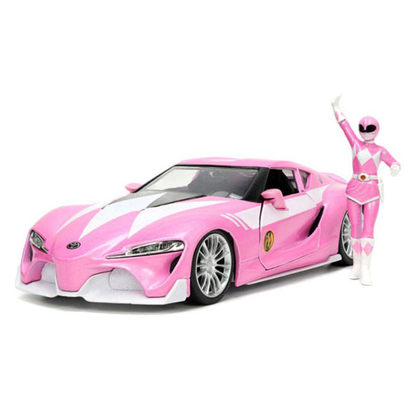 Power Rangers - Toyota FT-1 with Pink Ranger 1:24 Scale Die-Cast Vehicle