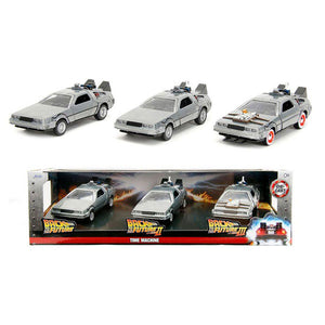 Back to the Future - DeLorean 1:32 Scale Die-Cast Vehicles - Set of 3