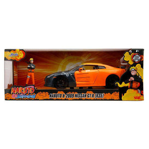 Naruto - Nissan GT-R R35 with Naruto (2009) 1:24 Scale Hollywood Ride Die-Cast Vehicle