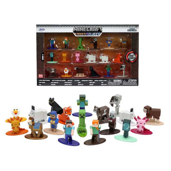 Minecraft - Caves & Cliffs (Set 2) Nano MetalFig Mini Figures - Set of 18