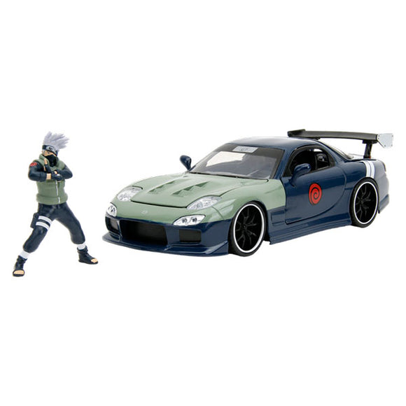 Naruto - Mazda RX-7 1:24 Scale with Kakashi Figure Die-Cast Vehicle