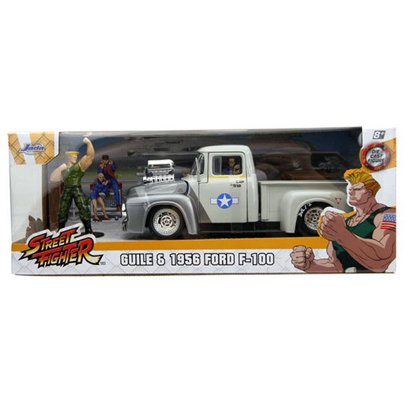 Street Fighter - Ford F-100 (1956) with Guile 1:24 Scale Die-Cast Vehicle