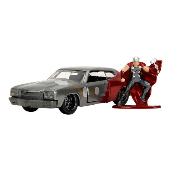 Marvel Comics - 1970 Chevy Chevelle SS with Thor Figure 1:32 Scale Die-Cast Vehicle