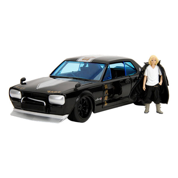 Tokyo Revengers - 1971 Nissan Skyline GTR 1:24 Scale with Mikey Figure Die-Cast Vehicle