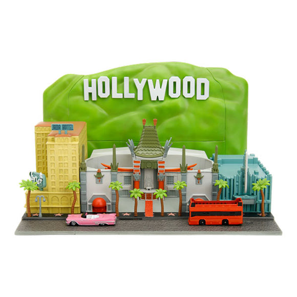 Hollywood Rides - Hollywood Walk of Fame with 2 vehicles NanoScene Diorama Set