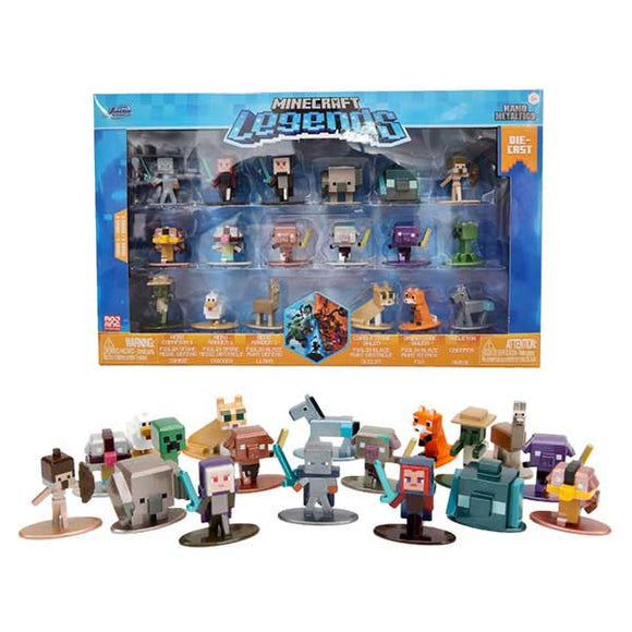 Minecraft - Legends (Season 9) Nano MetalFig Mini Figures - Set of 18