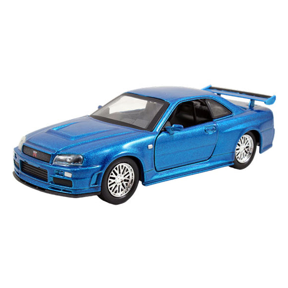 Fast and Furious - 2002 Nissan Skyline GTR R34 Blue 1:32 Scale Hollywood Ride Die-Cast Vehicle