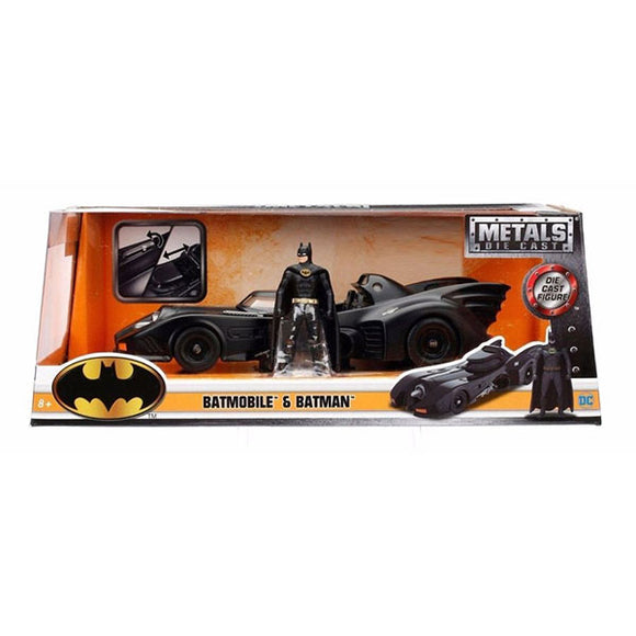 Batman (1989) - Batmobile with Batman 1:24 Scale Die-Cast Vehicle