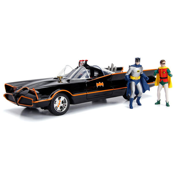 Batman (TV) - Batmobile with Batman & Joker 1:18 Scale Die-Cast Vehicle