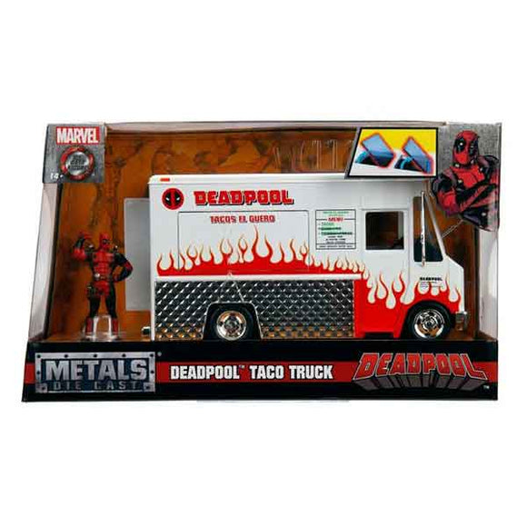 Deadpool (Comics) - Food Truck with Deadpool 1:24 Scale Hollywood Ride Die-Cast Vehicle