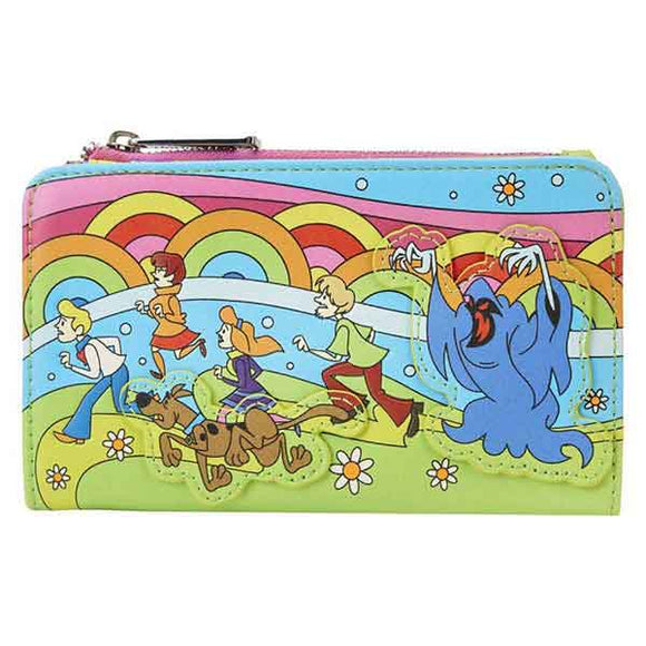 Scooby Doo - Psychedelic Monster Chase Glow Bi-Fold Flap Purse