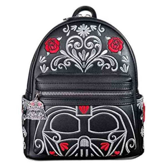 Star Wars - Darth Vader Floral Embroidered Mini Backpack
