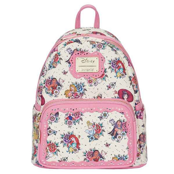 Disney Princess - Floral Tattoo Mini Backpack