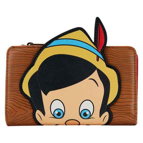 Pinocchio (1940) - Pinocchio Peeking Bi-Fold Flap Purse