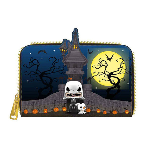 The Nightmare Before Christmas - Jack Skellington House Pop! Glow Zip-Around Purse