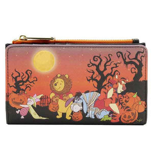 Winnie the Pooh - Halloween Group Glow Bi-Fold Flap Purse